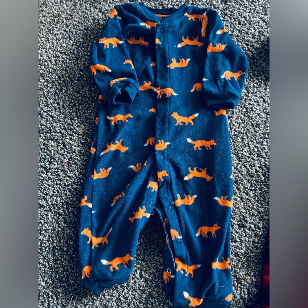 Set of 3 Fleece Pajama bundle: footless